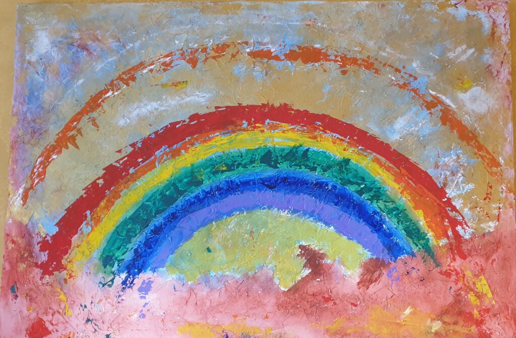 Regenbogen Kreatives Malen